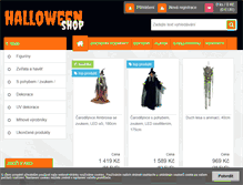 Tablet Screenshot of e-halloween.cz